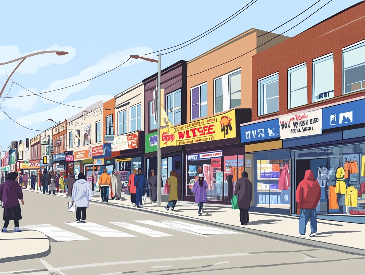 A visual guide to finding affordable shopping options at liquidation stores.