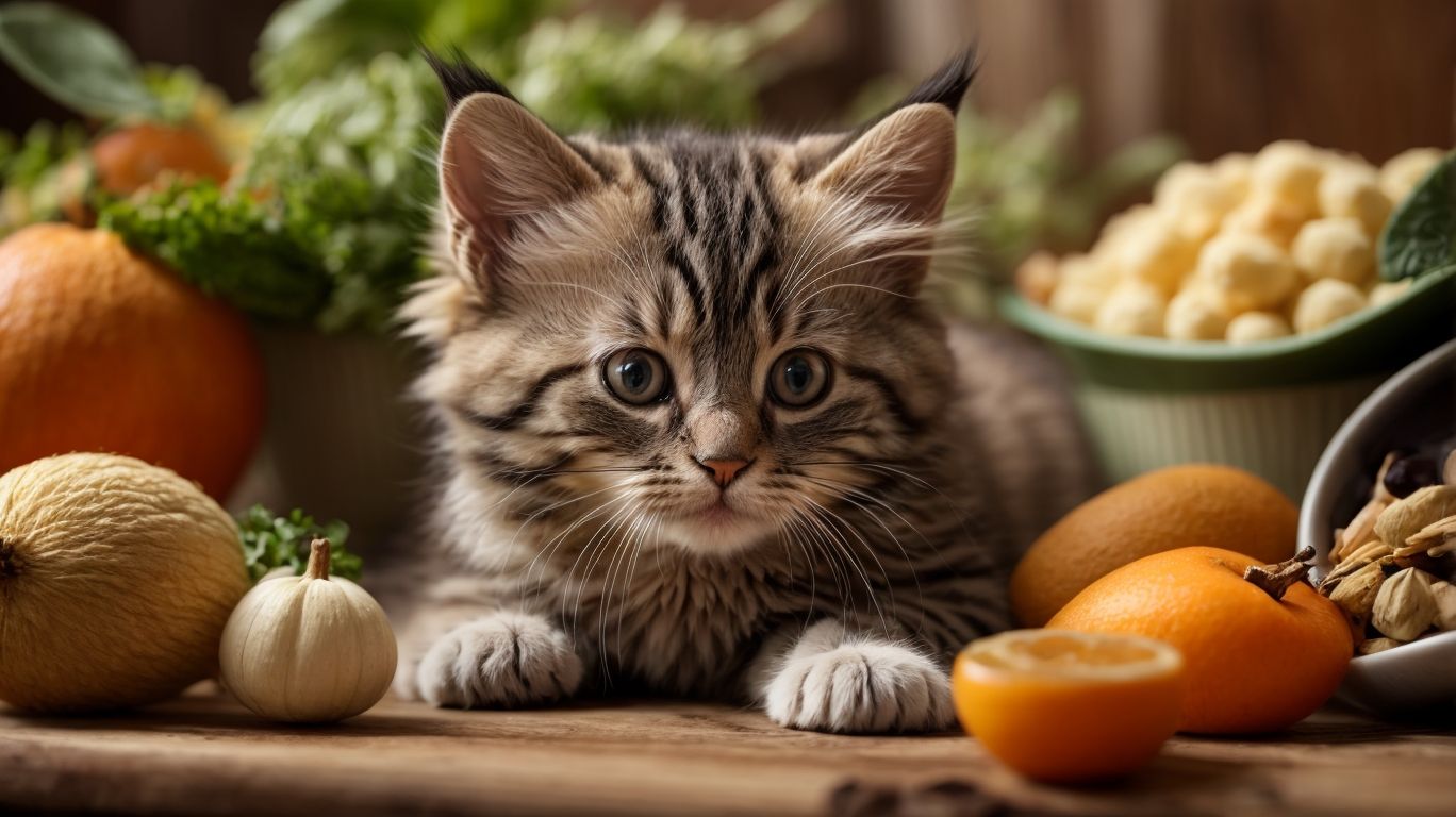 Aliments naturels pour chaton en croissance