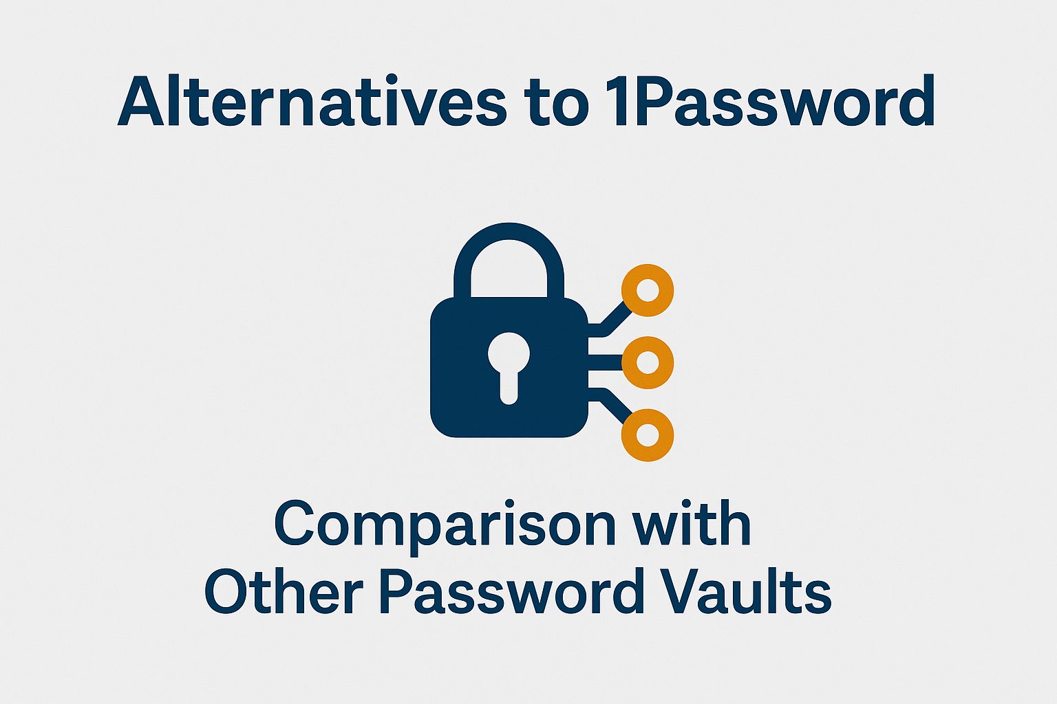 Alternatives to 1Password