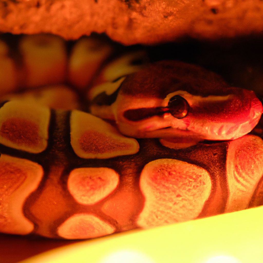 Are red heat lamps bad for Ball pythons