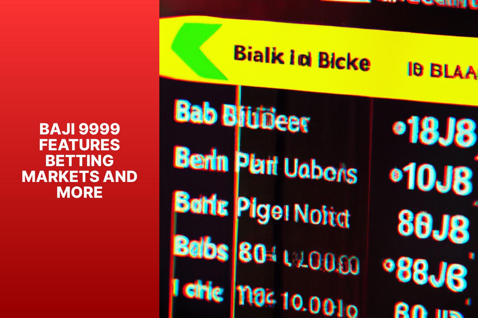 Baji 9999 Features Betting Markets and More