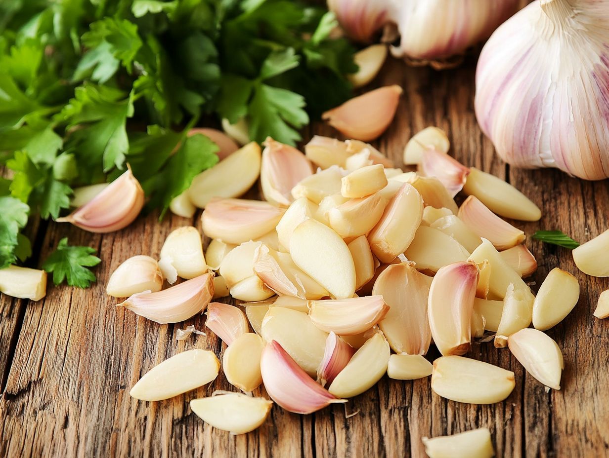 What are the benefits of garlic peel for skin?