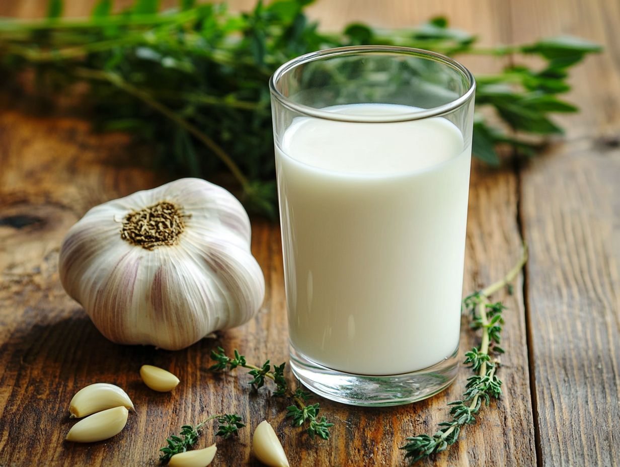 2. Garlic Roasted Milk Recipe