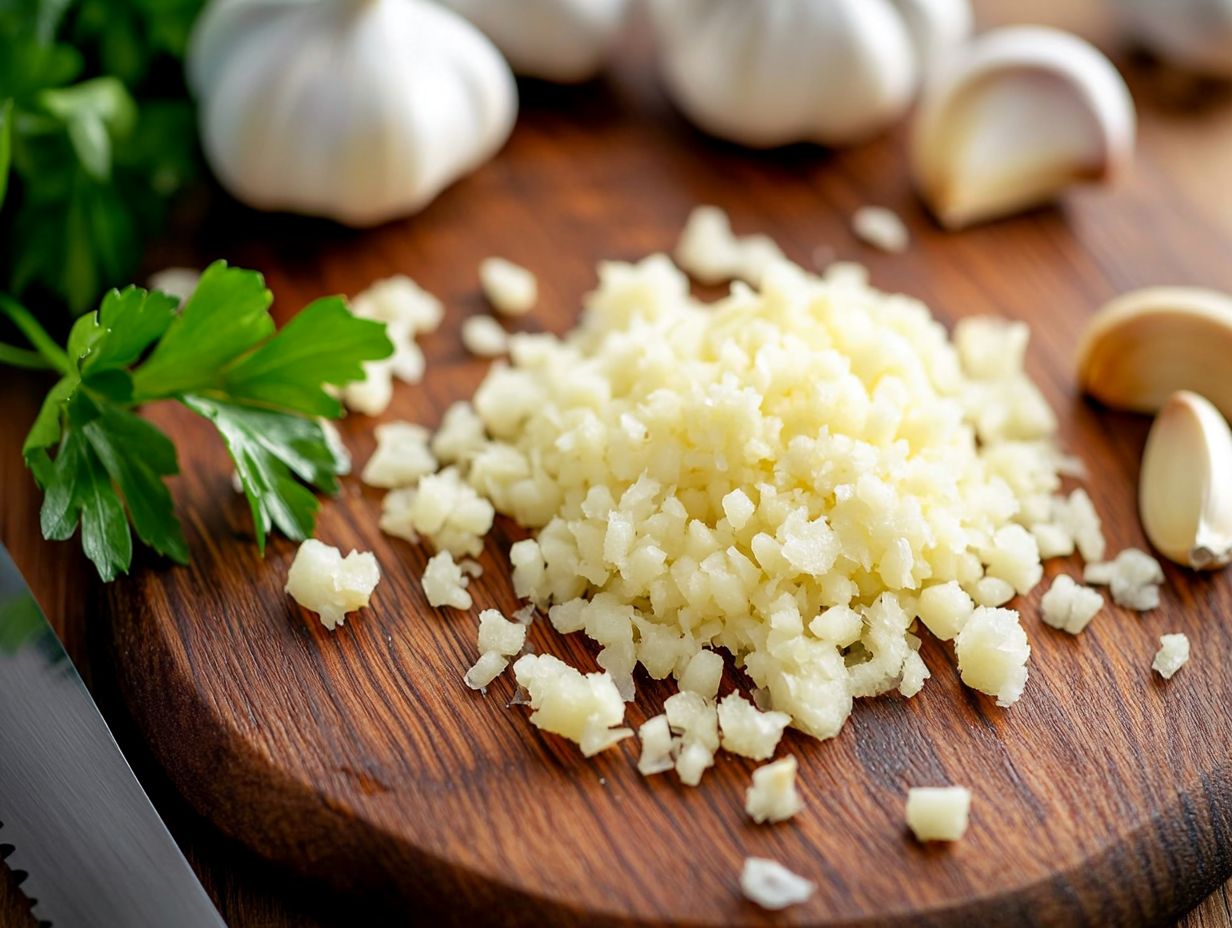 How Much Minced Garlic Should Be Used in Recipes?