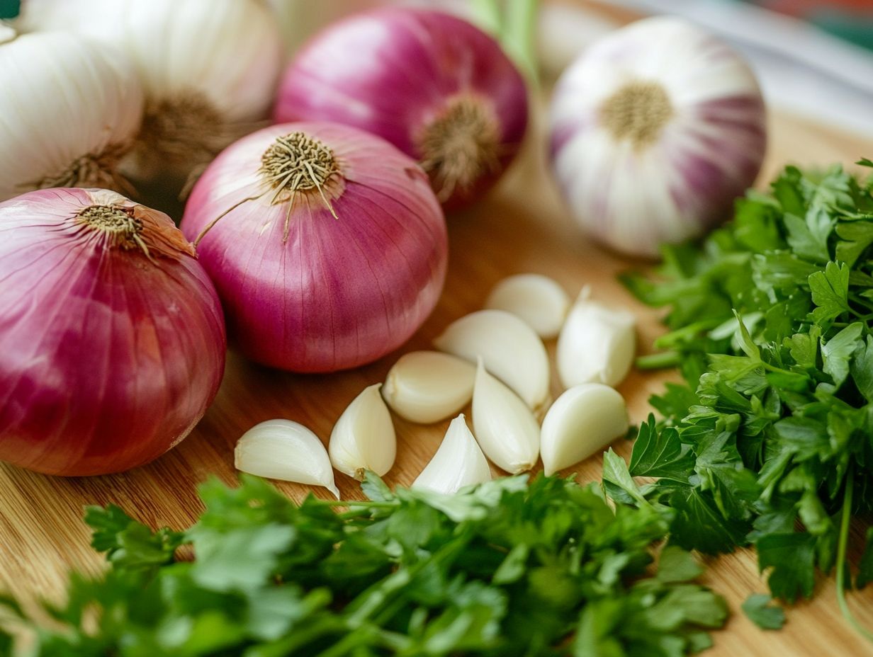 What Are the Nutritional Values of Onion and Garlic?