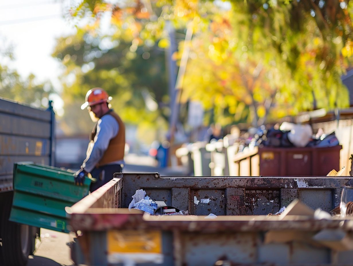 What are the benefits of renting a dumpster instead of hauling waste yourself?