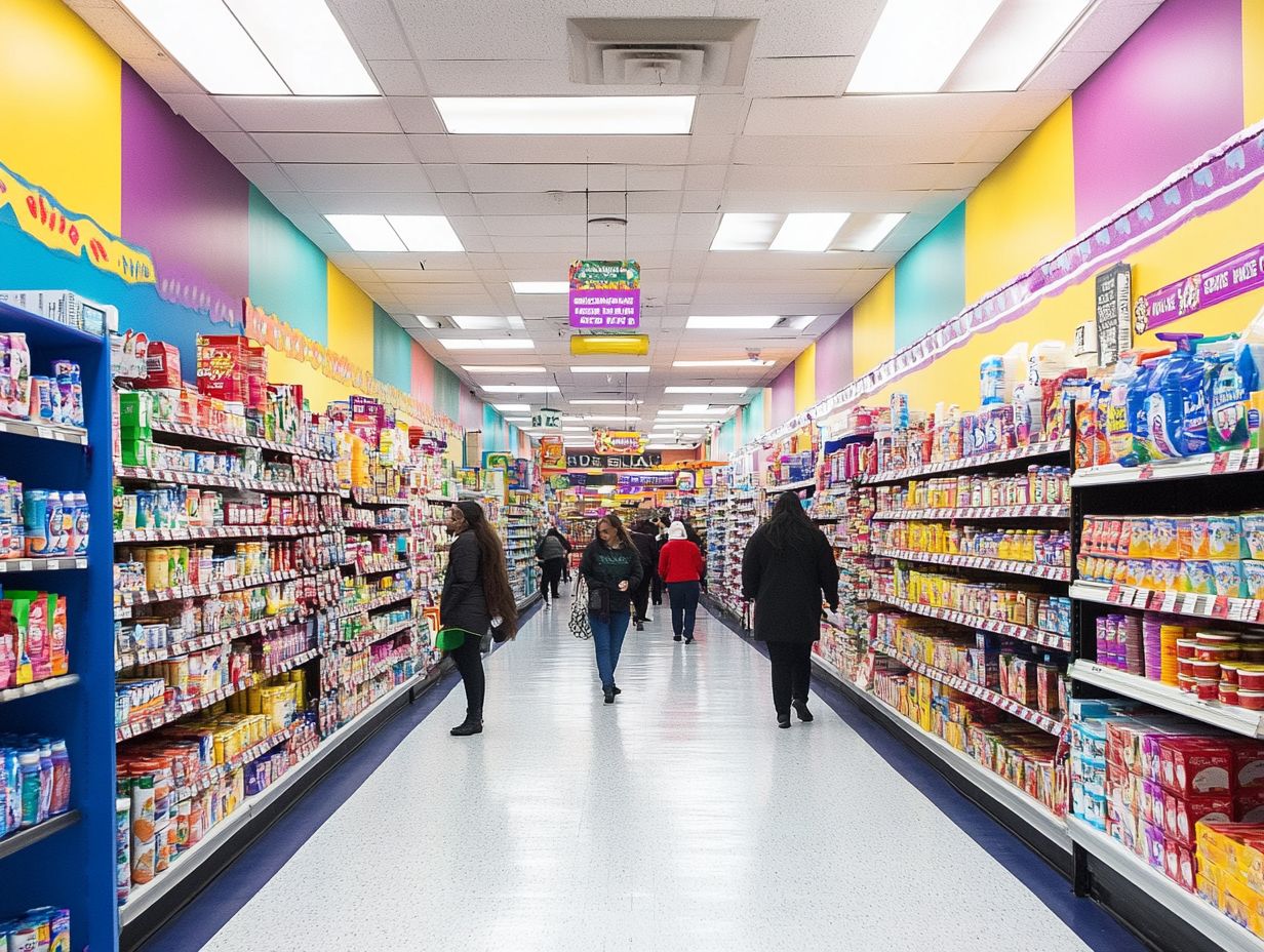 Interior view of The Bin Store showcasing a variety of affordable products.