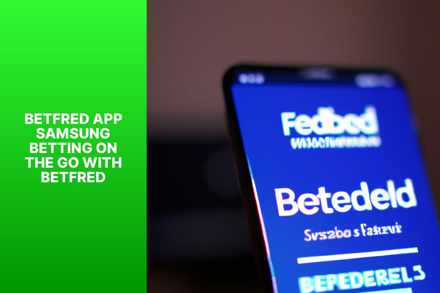 Betfred App Samsung Betting on the Go with Betfred
