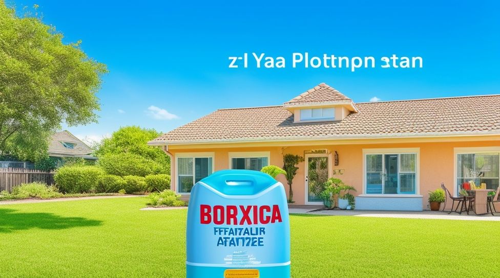Borax flea elimination in yard