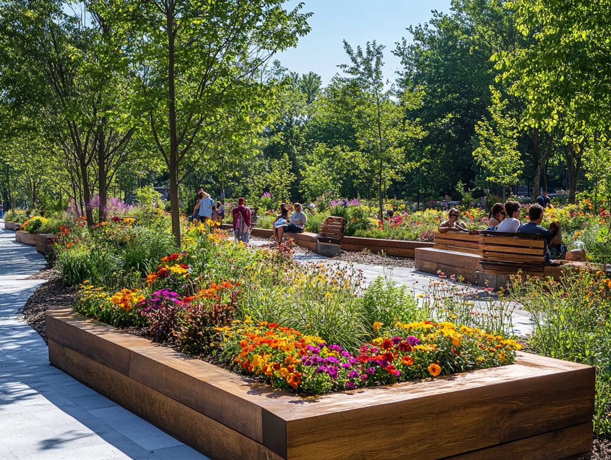What is biophilic urban furniture design?