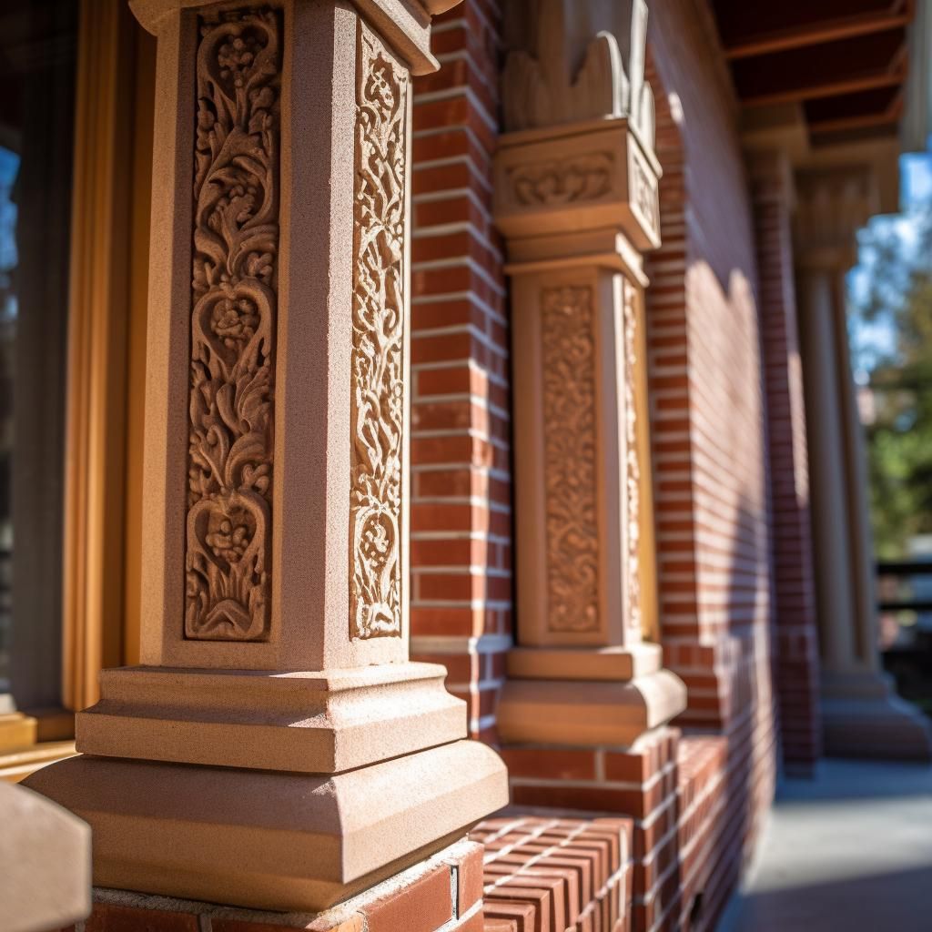 brick front porch columns