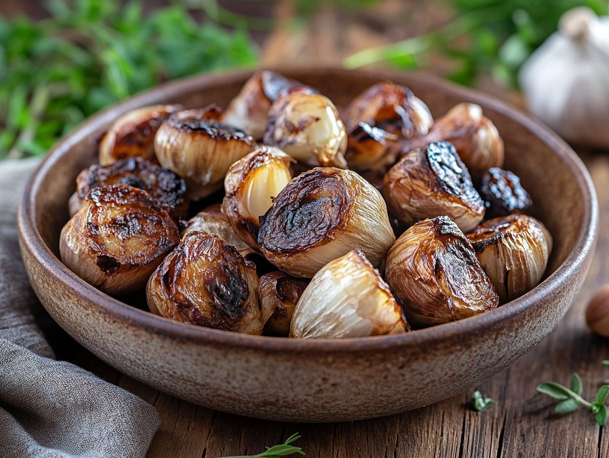 What are the benefits of burnt garlic?