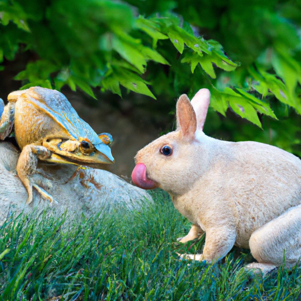 Can a frog eat a rabbit