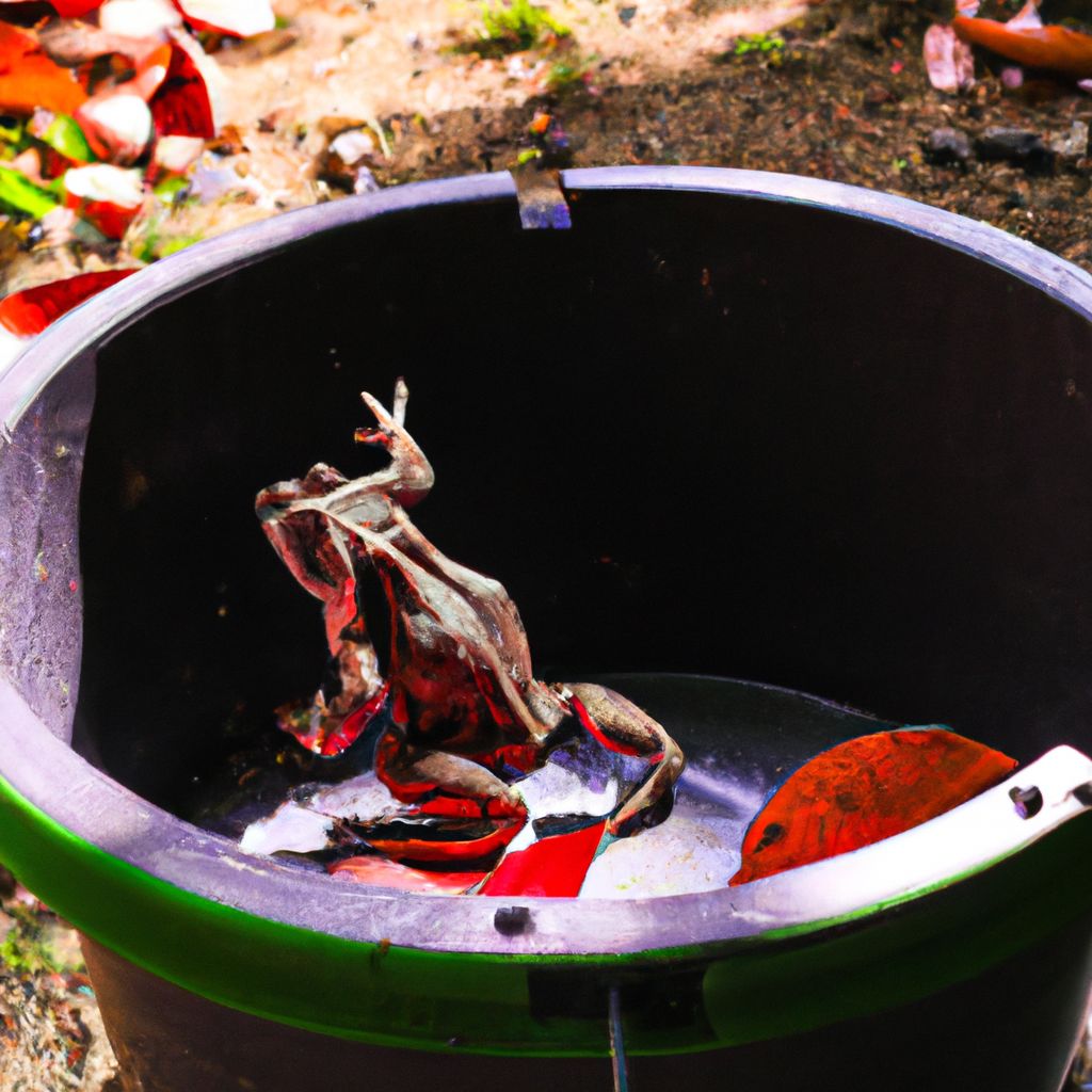 Can a frog get out of a bucket