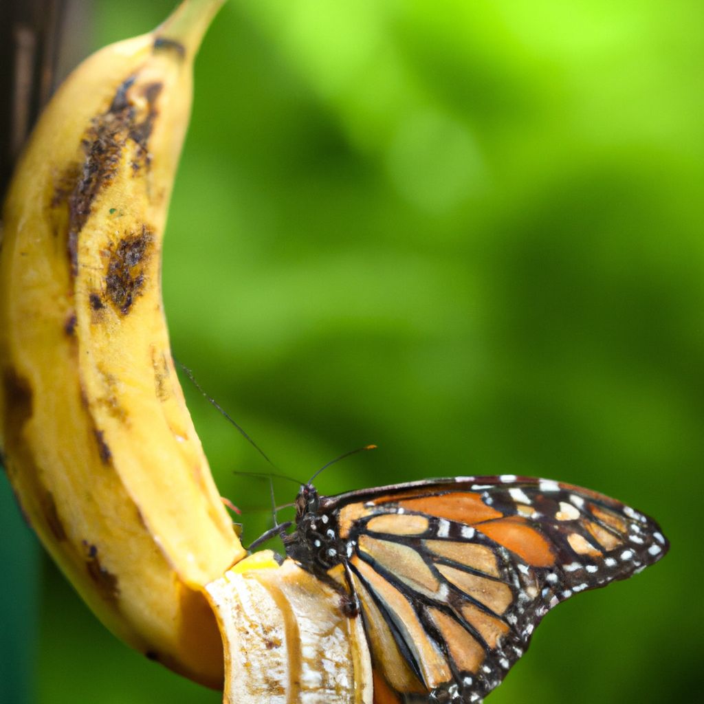 Can butterfly eat banana