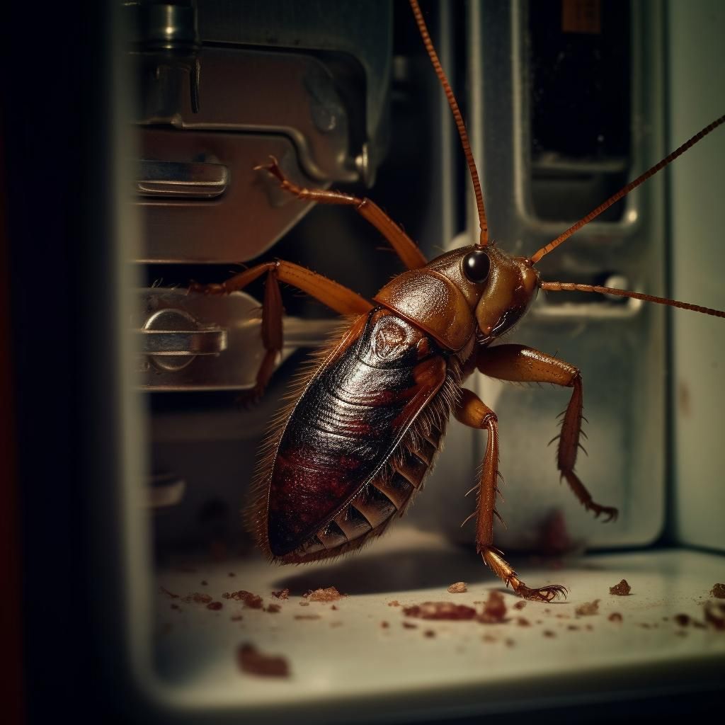 Can cockroaches damage fridge Pet