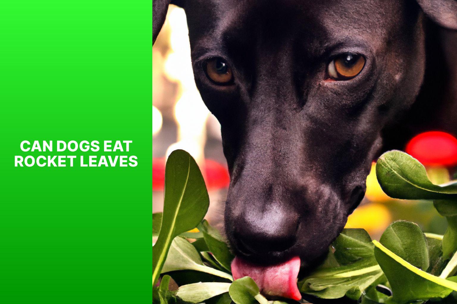 can dogs eat rocket leaves