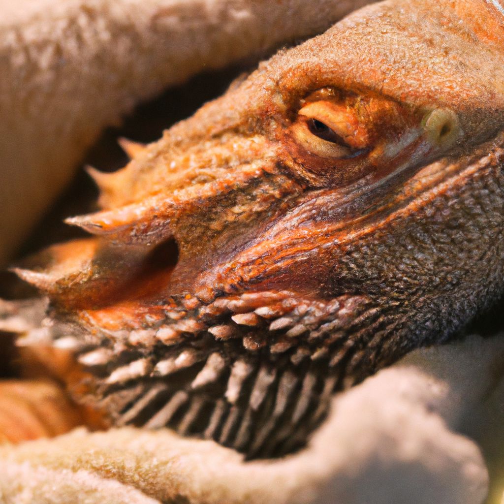 Can I cover my bearded dragon with a blanket
