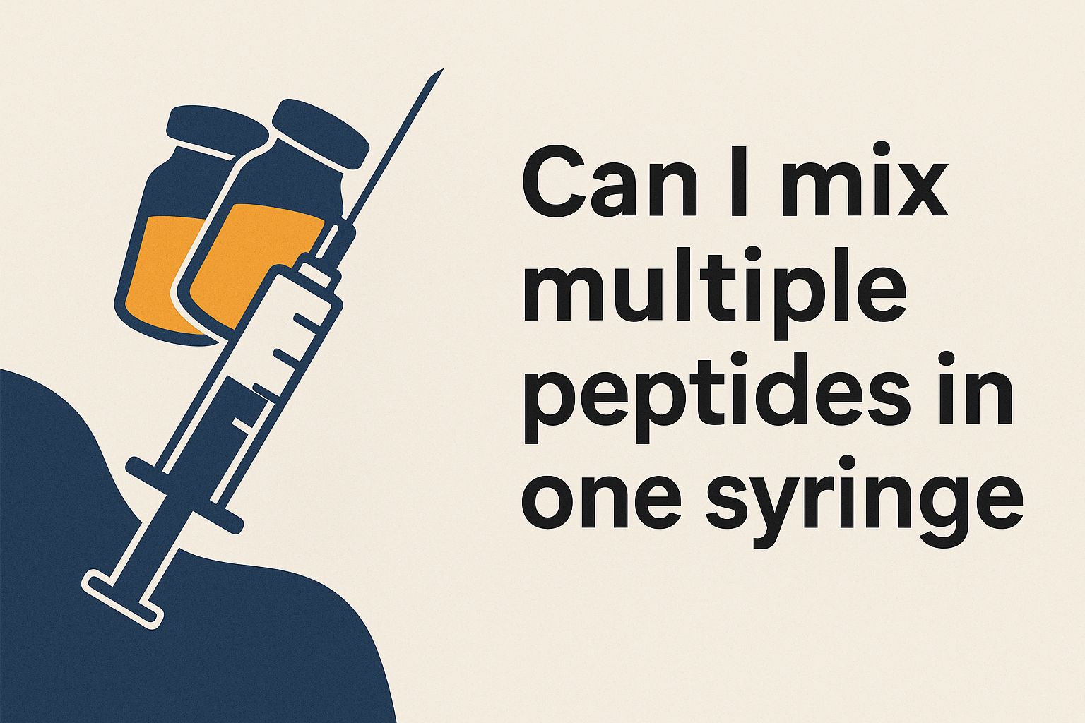 Can I mix multiple peptides in one syringe