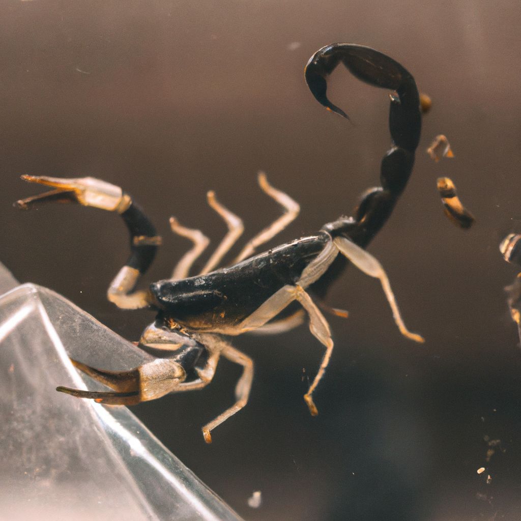 Can scorpions climb glass Pet