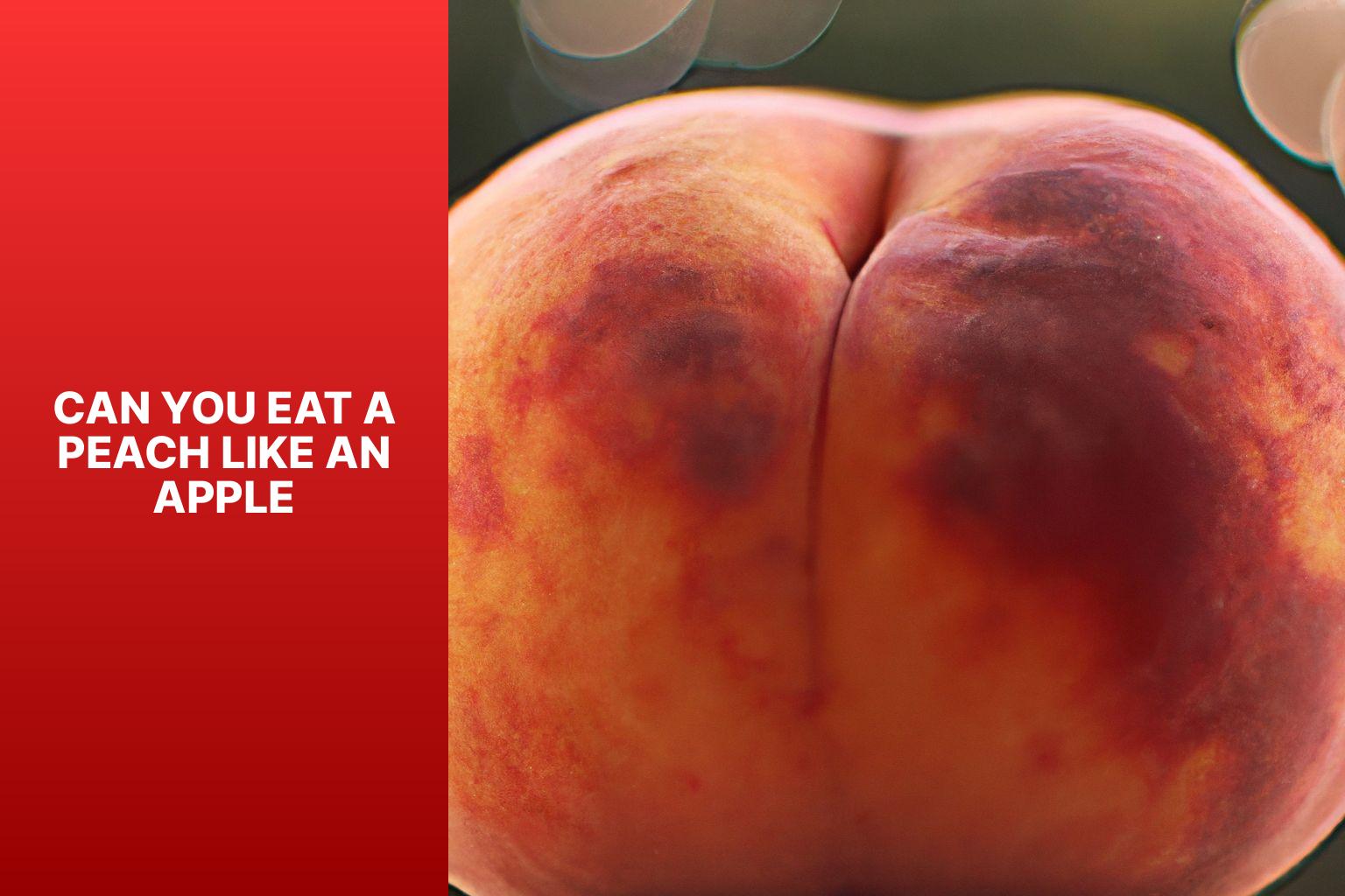 Can You Eat A Peach Like An Apple