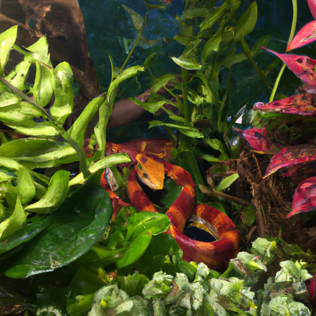 Can you put live plants in with a corn snake