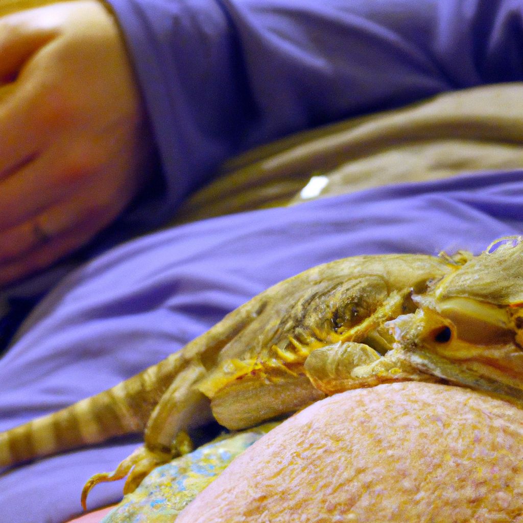 Can you sleep with your bearded dragon