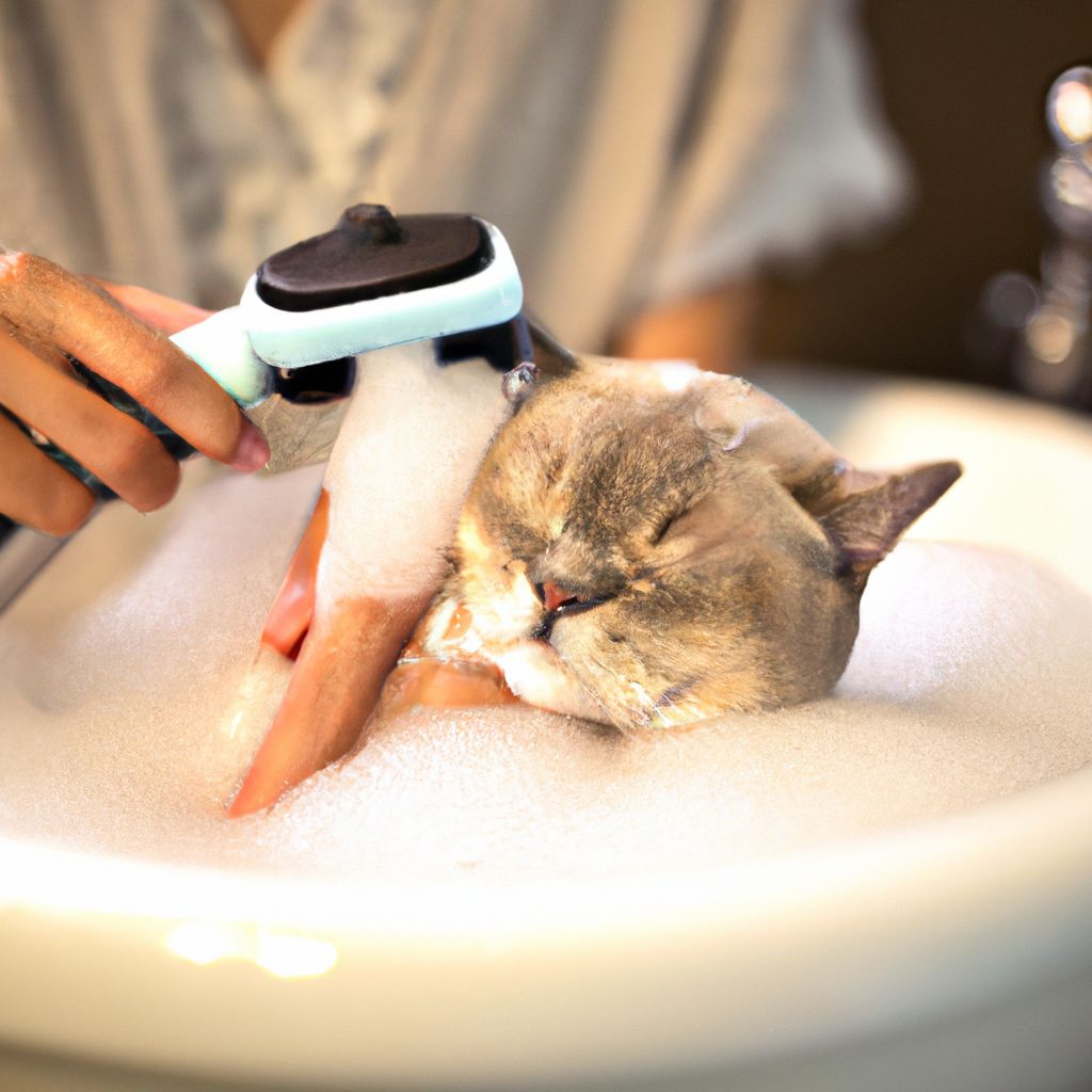 Cat Grooming Bathing Brushing and Nail Trimming