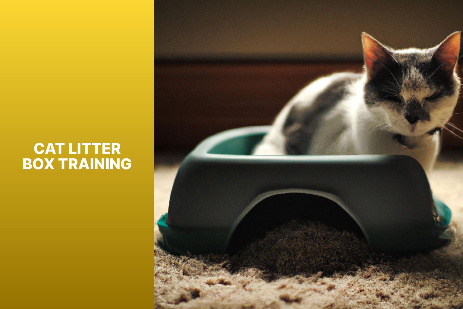 Cat litter box training