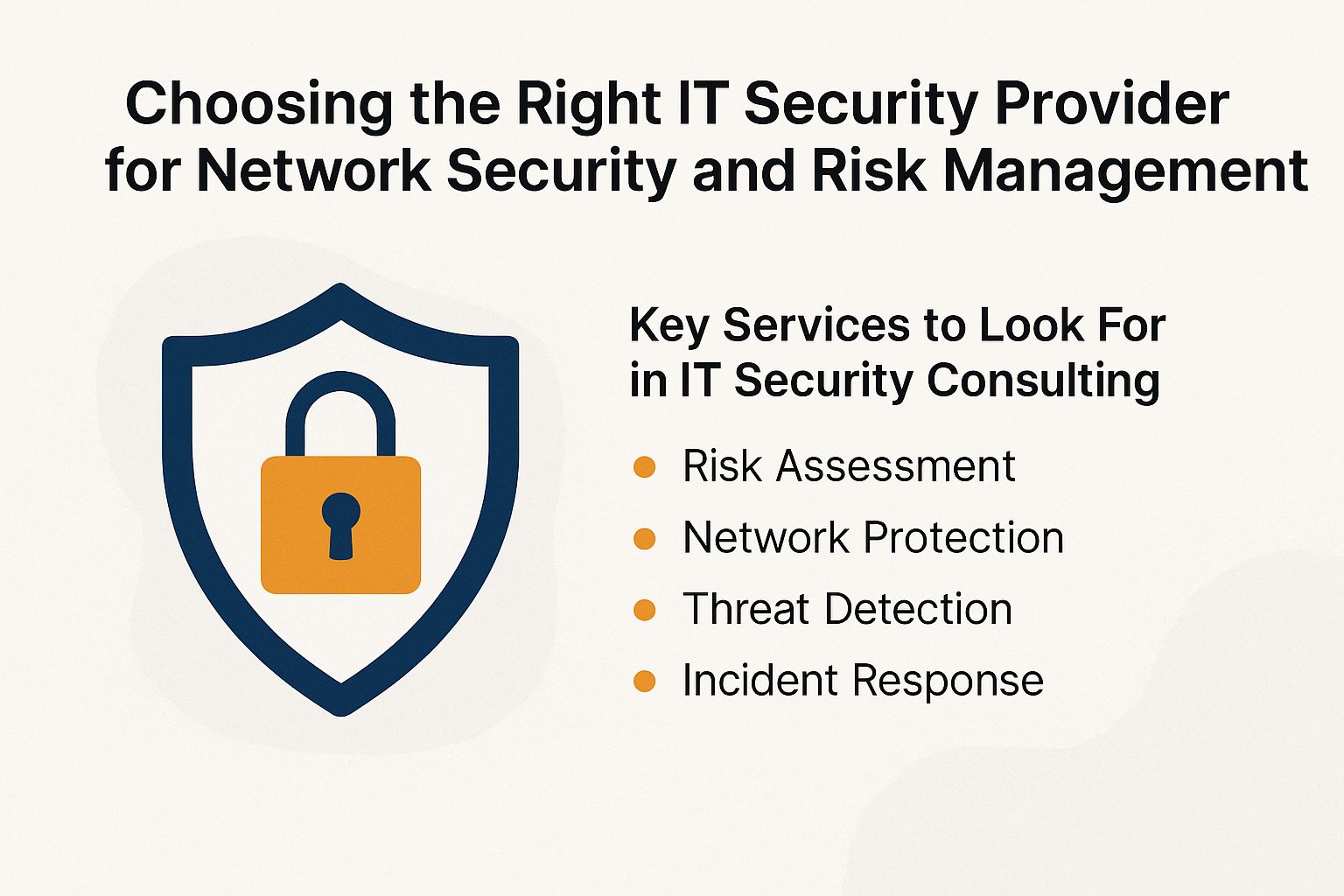 Choosing the Right IT Security Provider for Network Security and Risk Management
