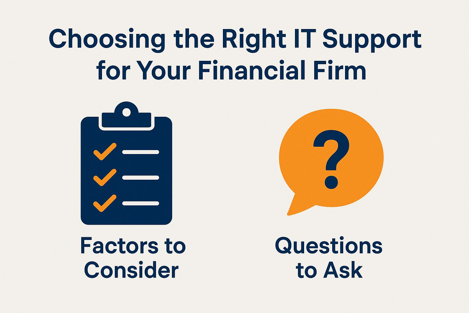 Choosing the Right IT Support for Your Financial Firm