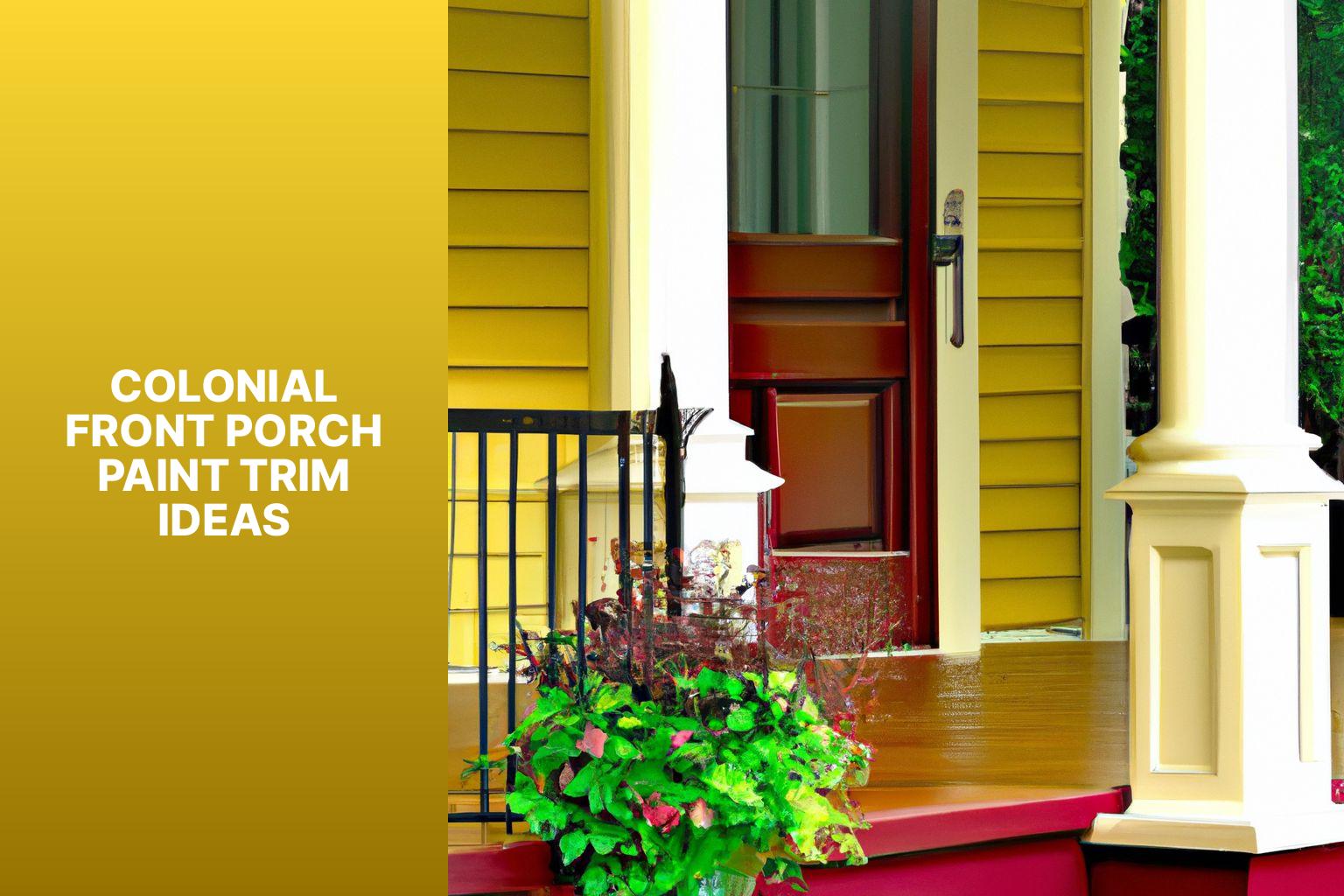 colonial front porch paint trim ideas