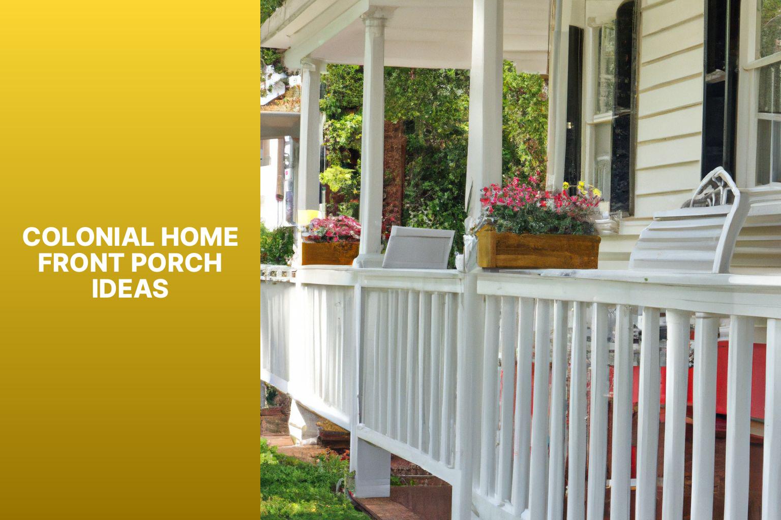 colonial home front porch ideas
