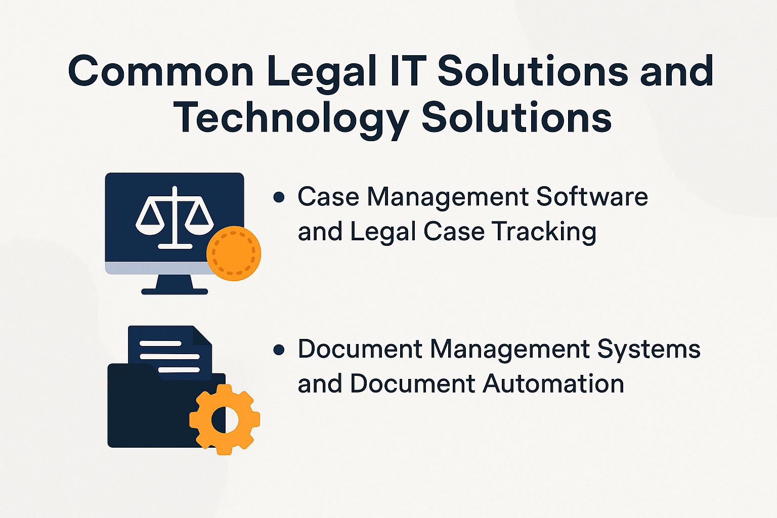 Common Legal IT Solutions and Technology Solutions