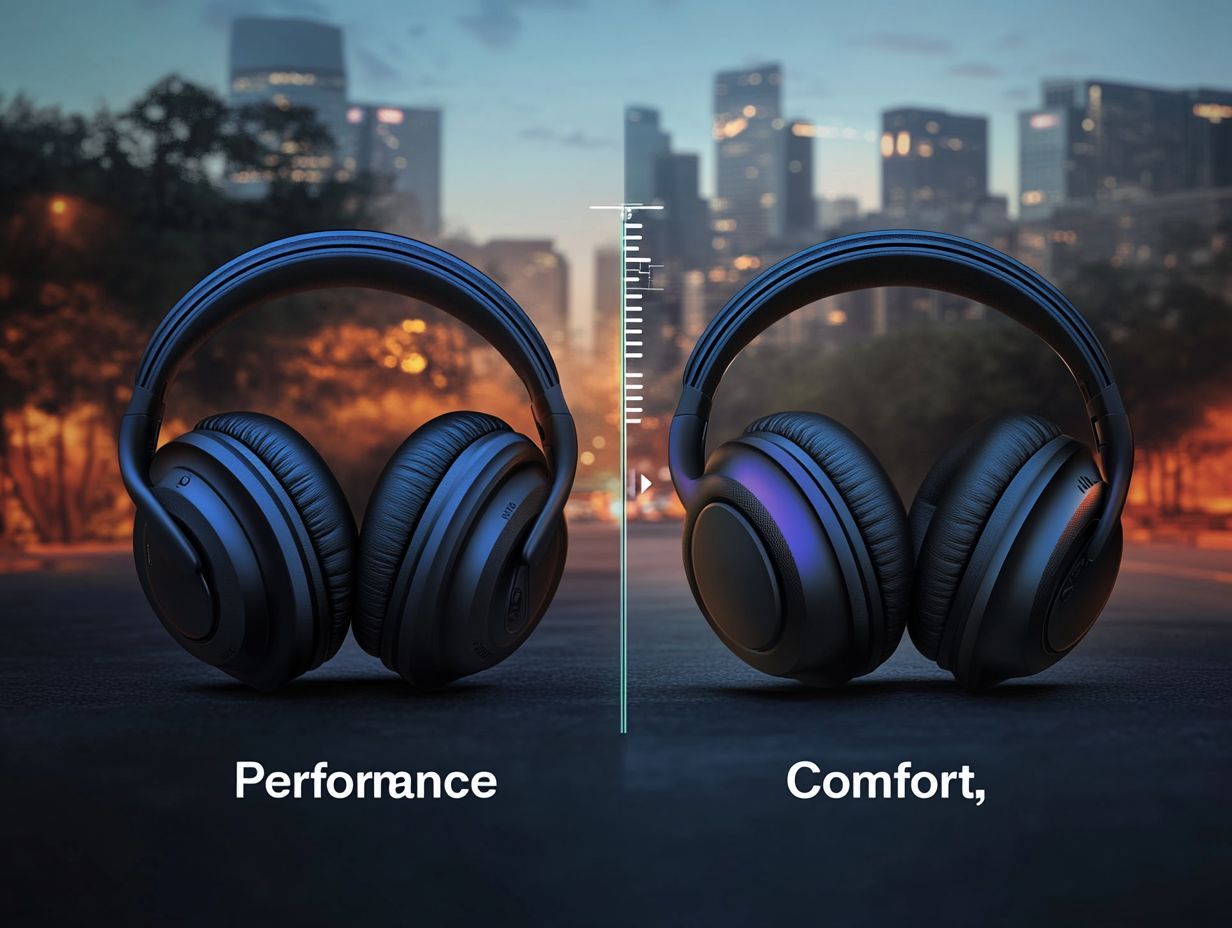 Infographic showing key takeaways on noise levels and performance.