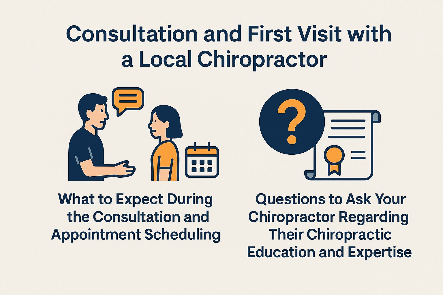 Consultation and First Visit with a Local Chiropractor