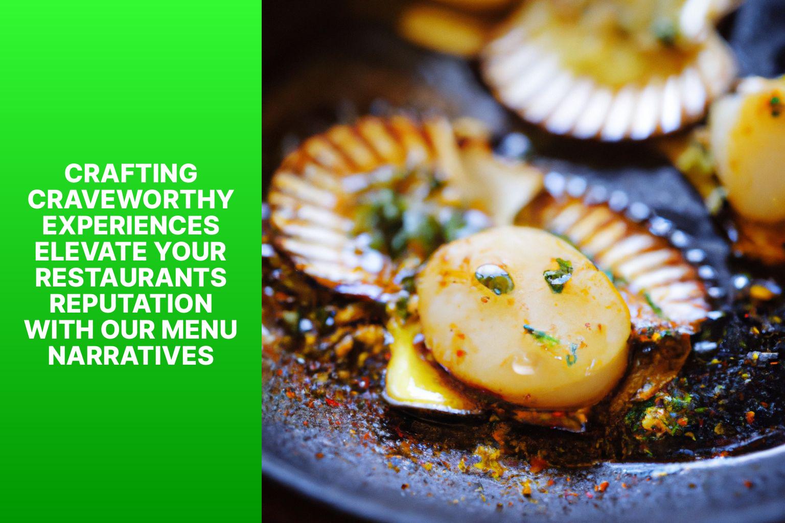 Crafting CraveWorthy Experiences Elevate Your Restaurants Reputation with Our Menu Narratives