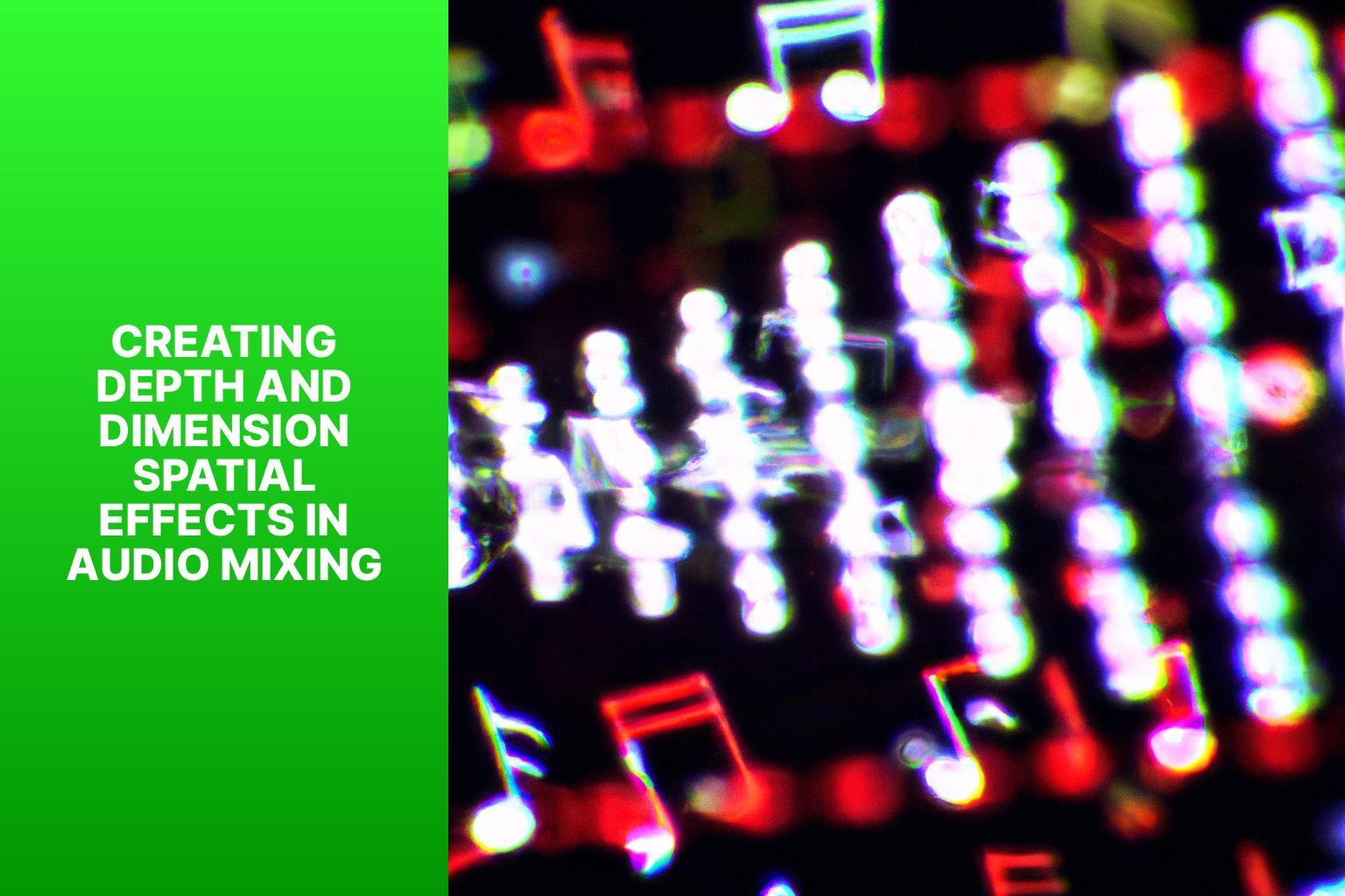 Creating Depth and Dimension Spatial Effects in Audio Mixing