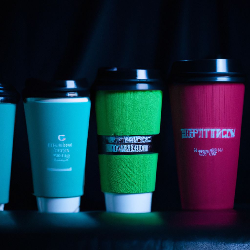 Custom branded reusable coffee cups