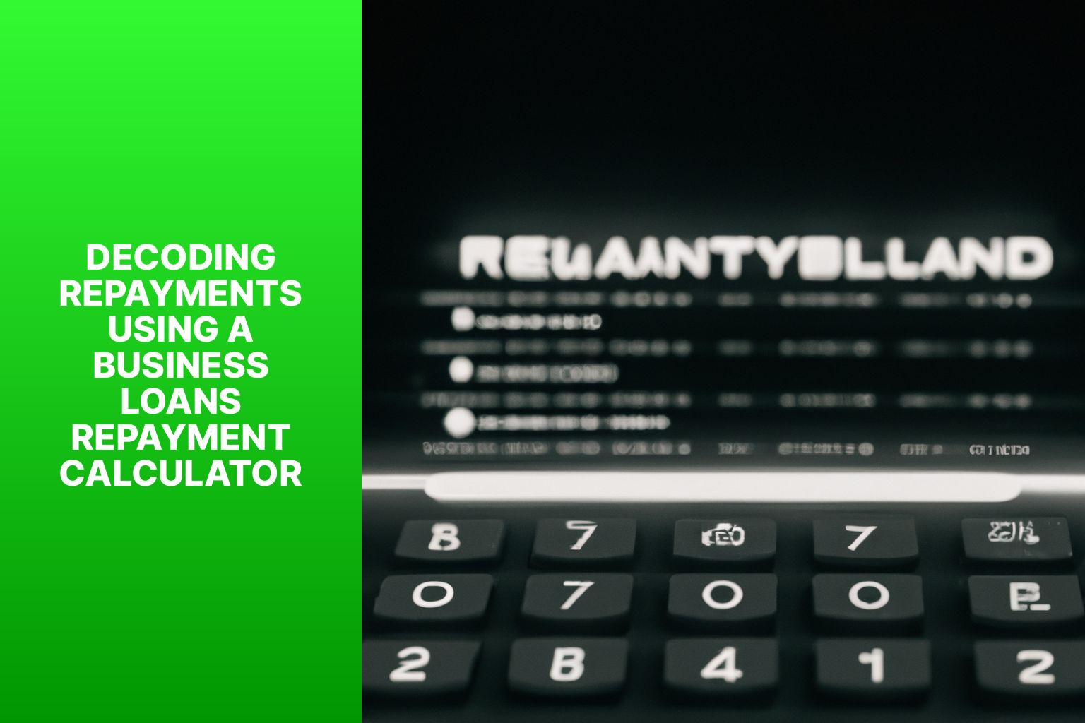Decoding Repayments Using a Business Loans Repayment Calculator
