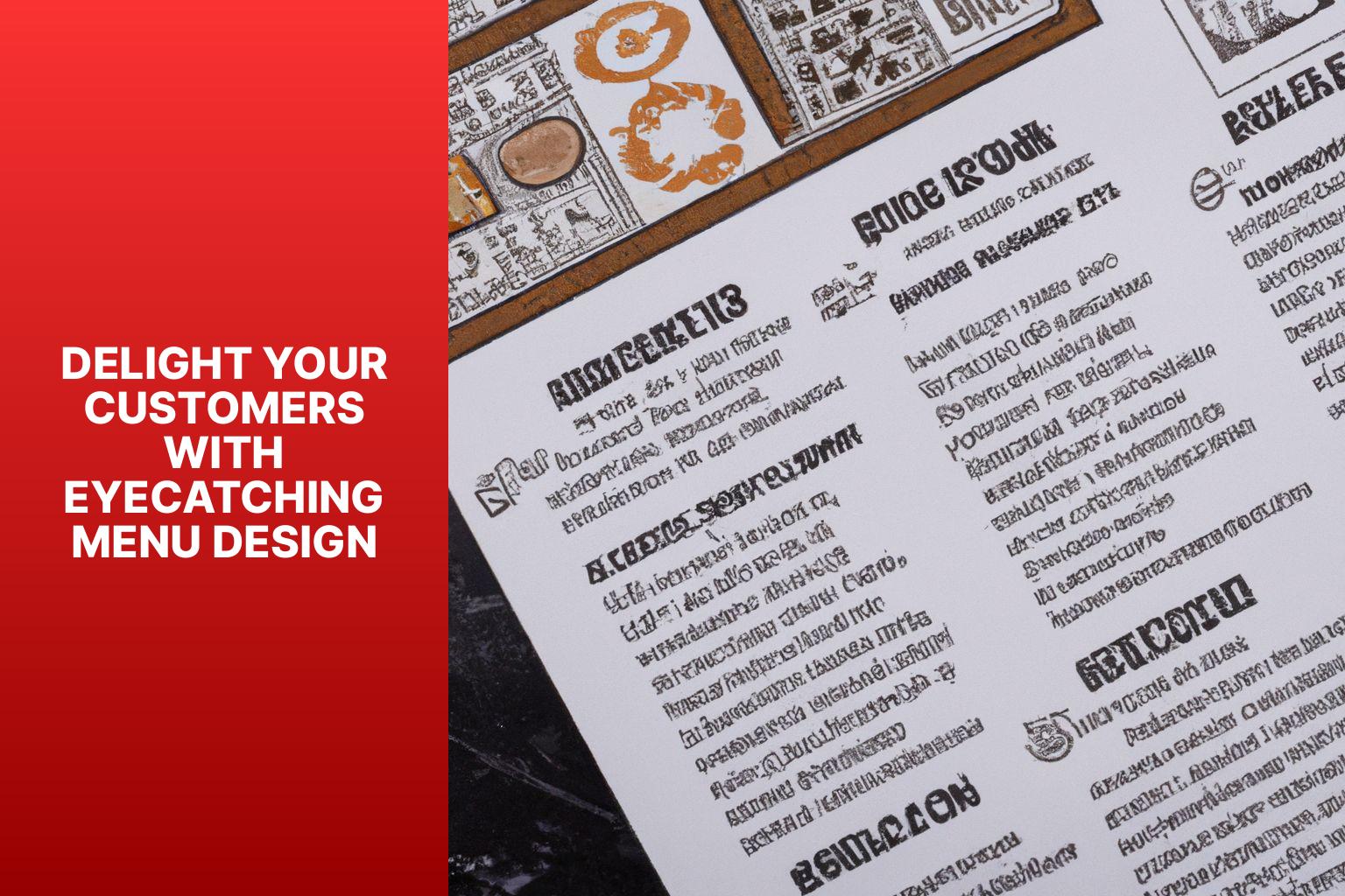 Delight Your Customers with EyeCatching Menu Design