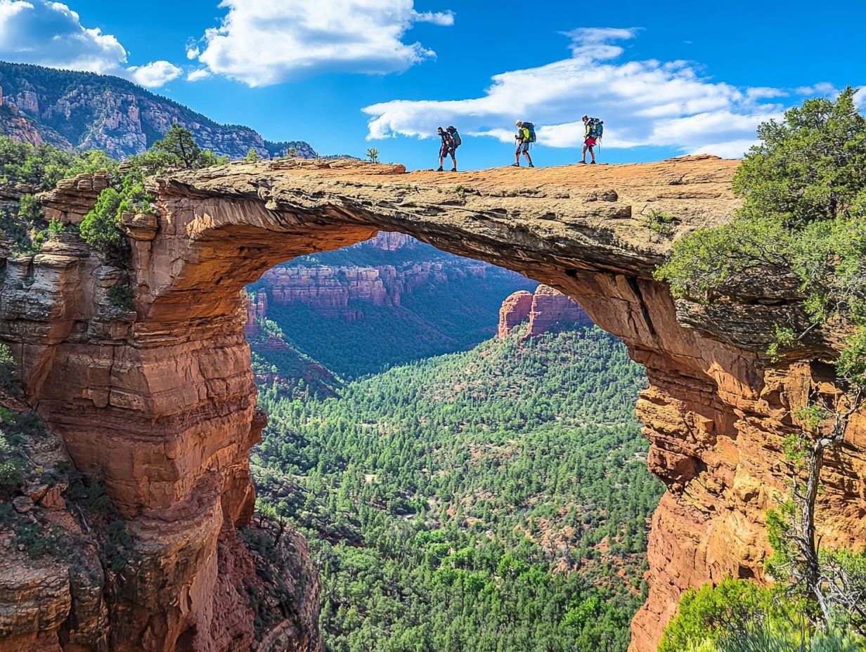 Hiking Devil's Bridge Trail In Sedona AZ