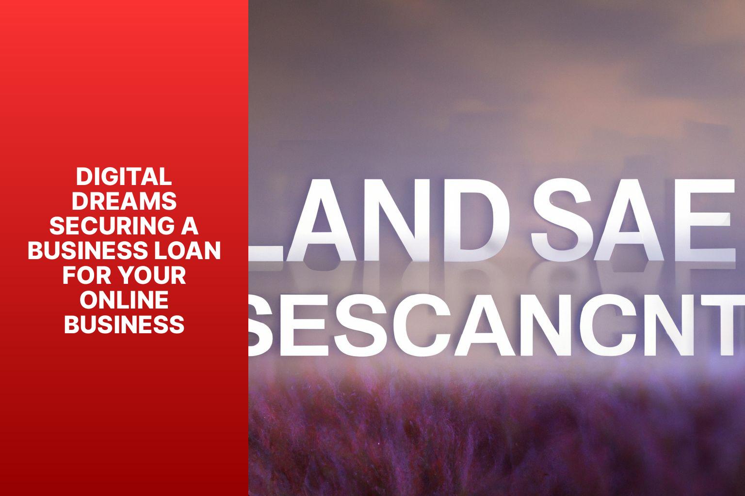 Digital Dreams Securing a Business Loan for Your Online Business