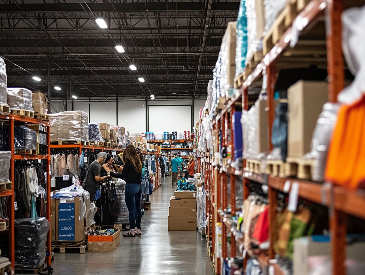 Graphic illustrating tips for successful buying and reselling on Direct Liquidation