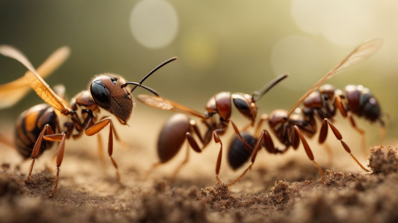 do ants fight wasps