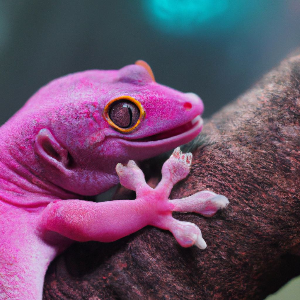 Do geckos turn pink