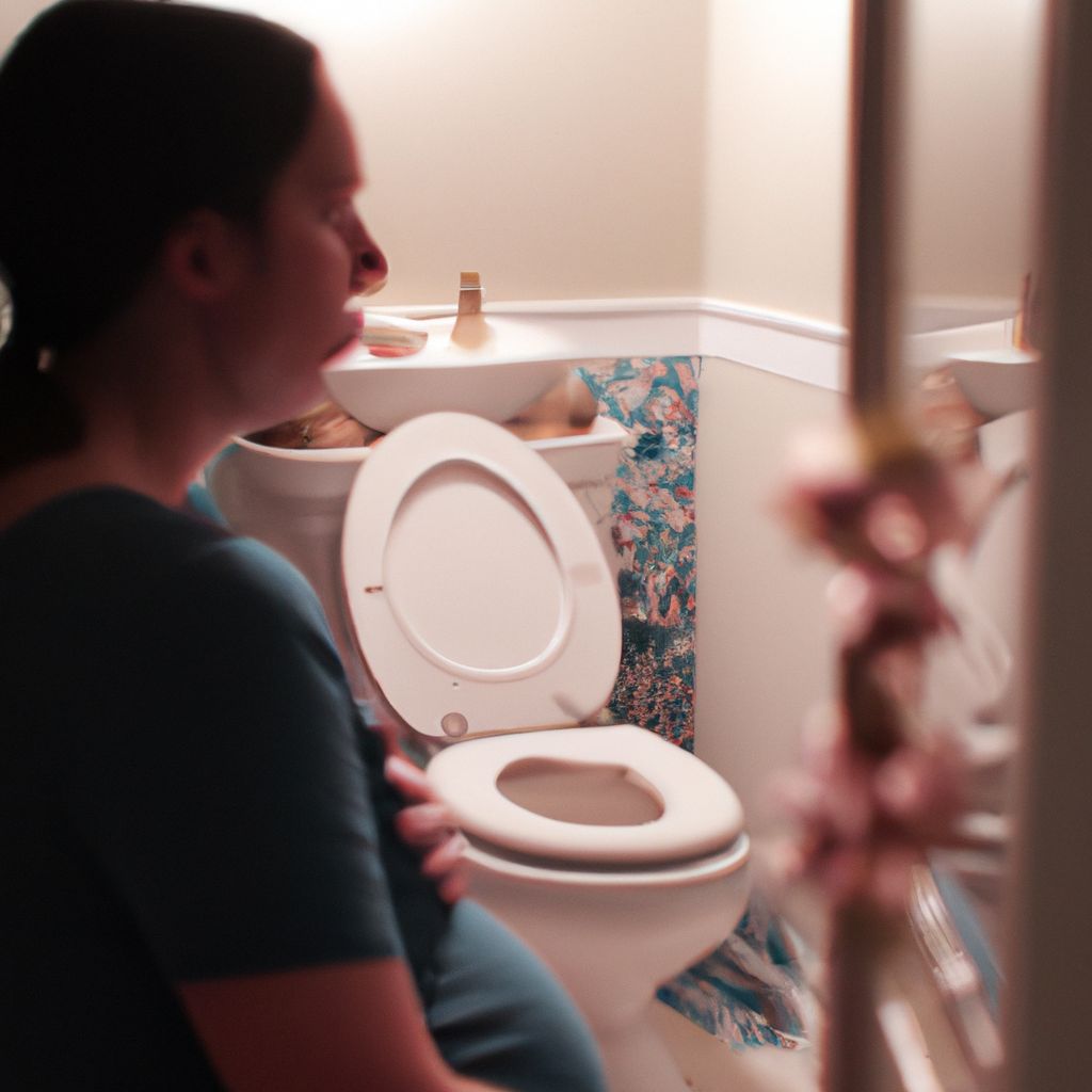 Does straining to poop hurt the baby