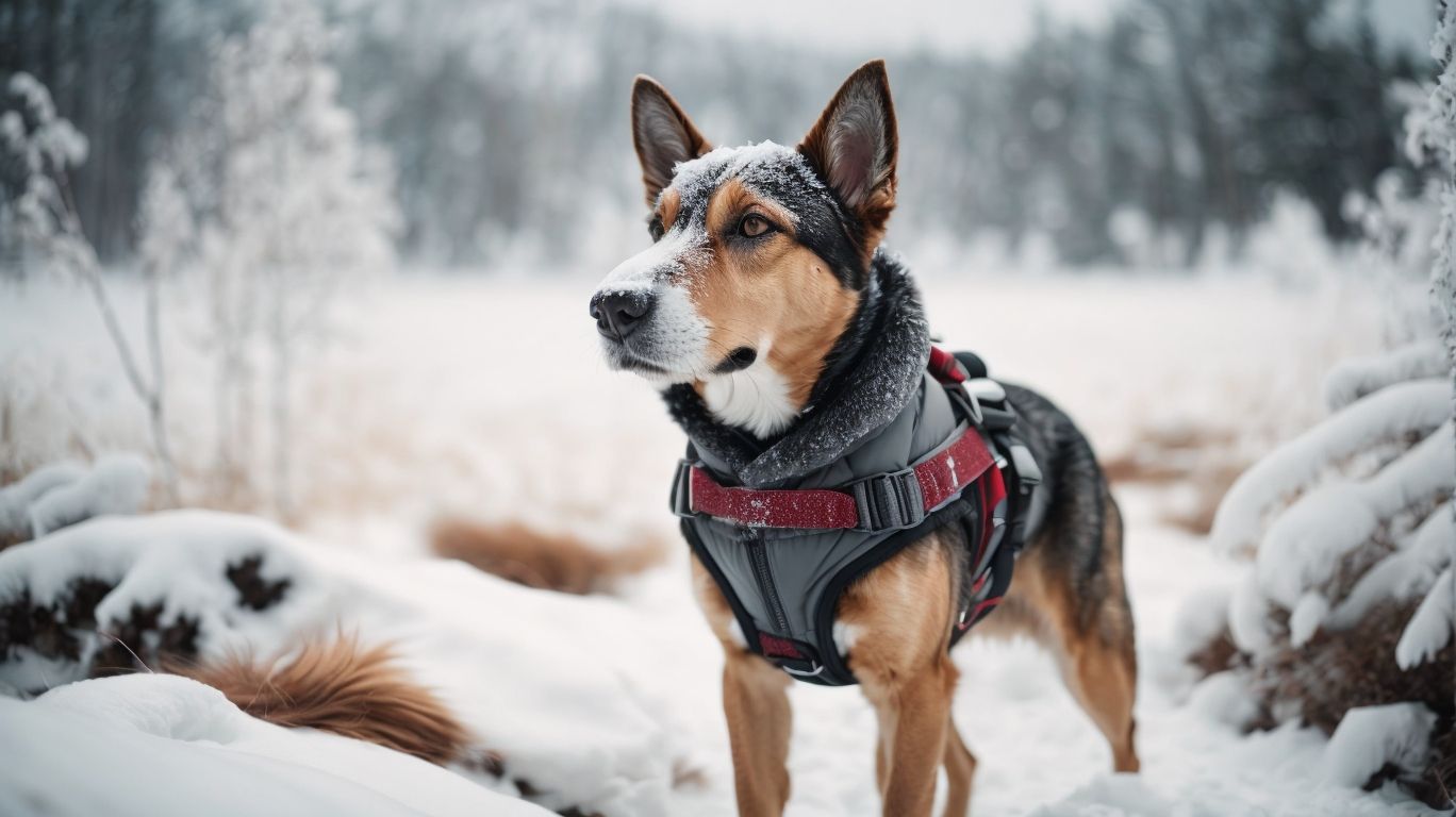 Dog Winter Coat With A Harness