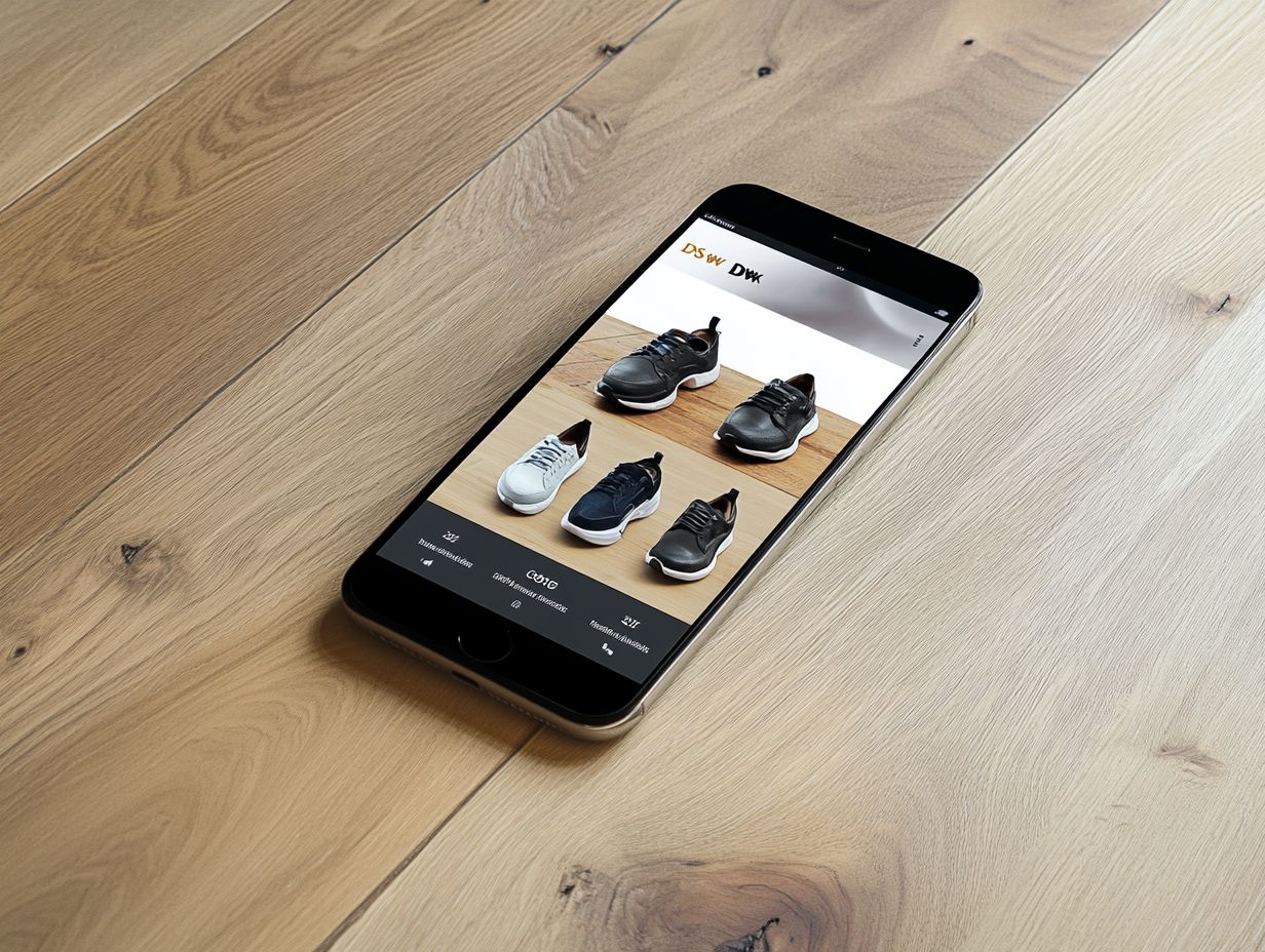 Overview of DSW Designer Shoe Warehouse App