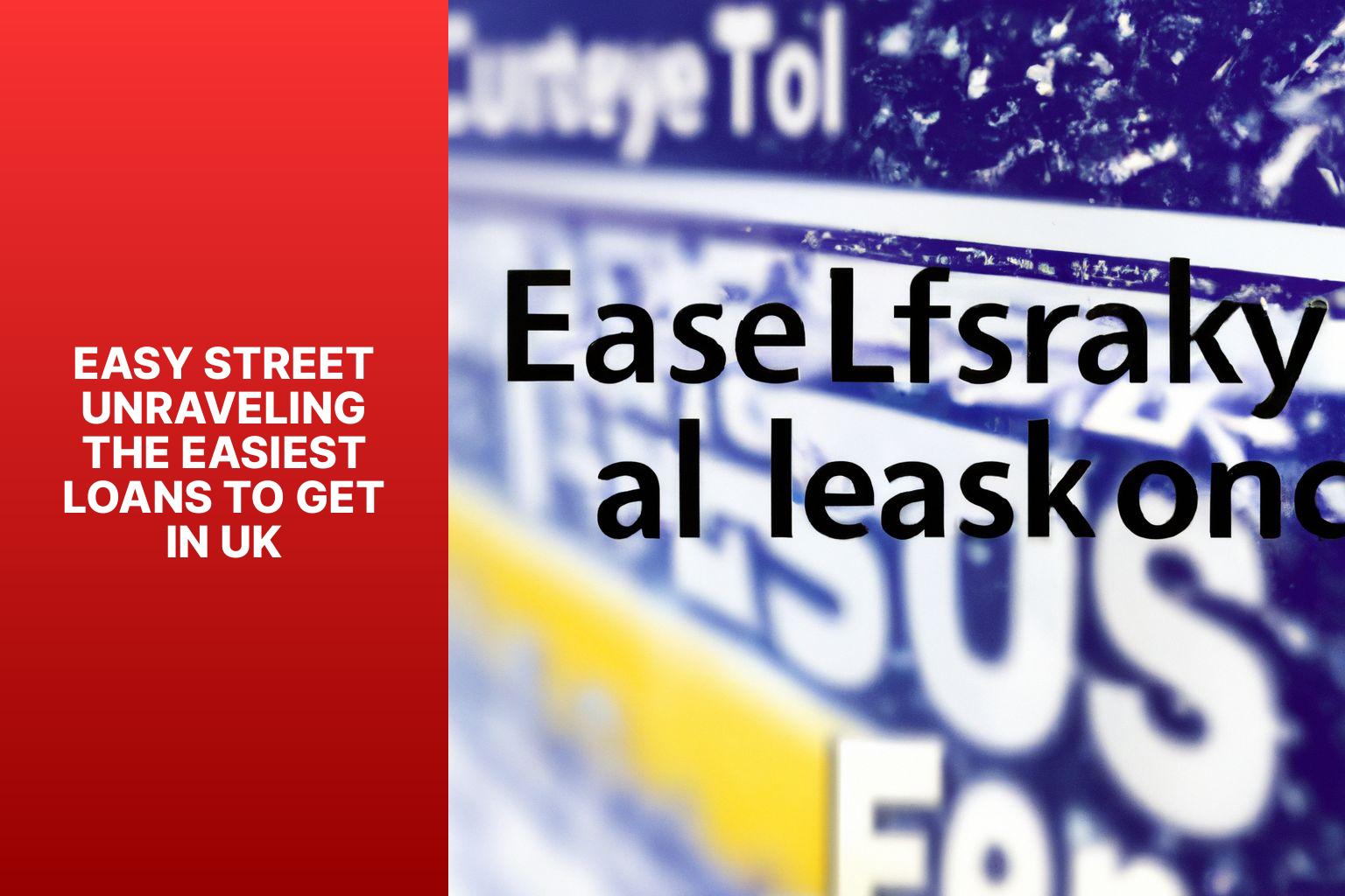 Easy Street Unraveling the Easiest Loans to Get in UK